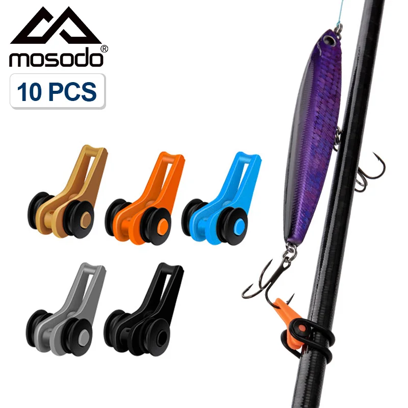 Mosodo 10pcs Fishing Hook Keeper Lures Baits Holder for Fishing Rod Pole  Sliding Adjustable Plastic Hanger Buckle Accessories - AliExpress