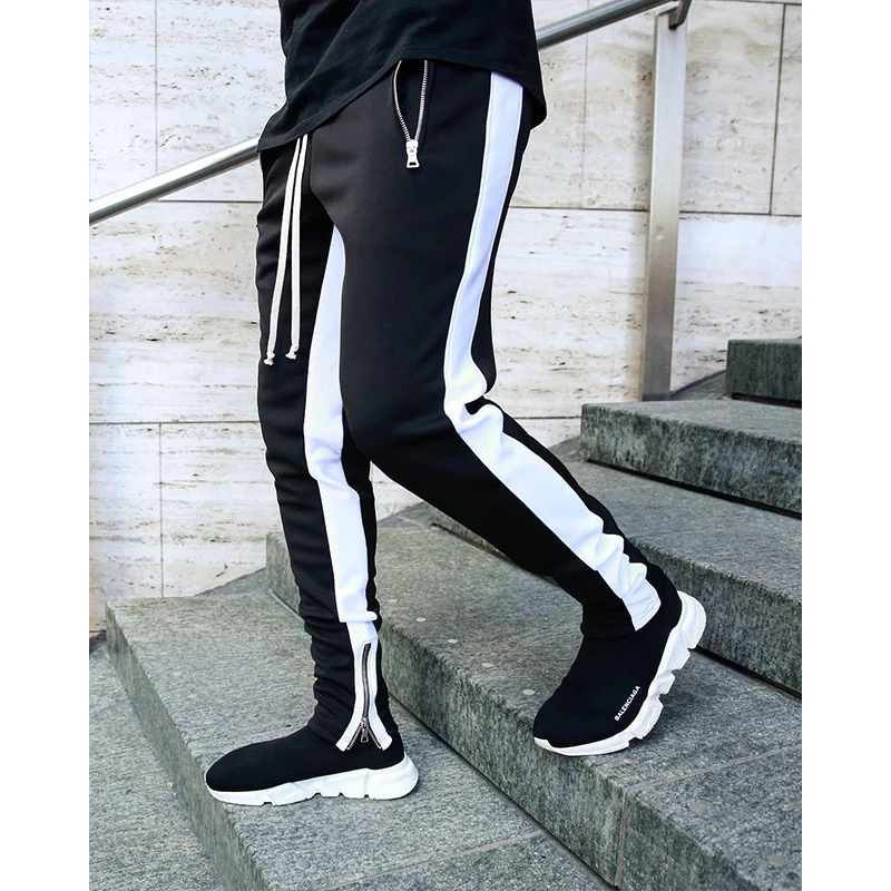 Уличная одежда для бега мужские брюки в стиле хип хоп с молнией по щиколотку