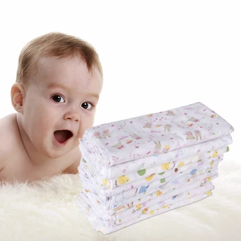 

5PCS Baby Towel Cotton Gauze Newborn Infant Cartoon Face Towel Hand Bathing Bibs Handkerchief Children Baby Towel