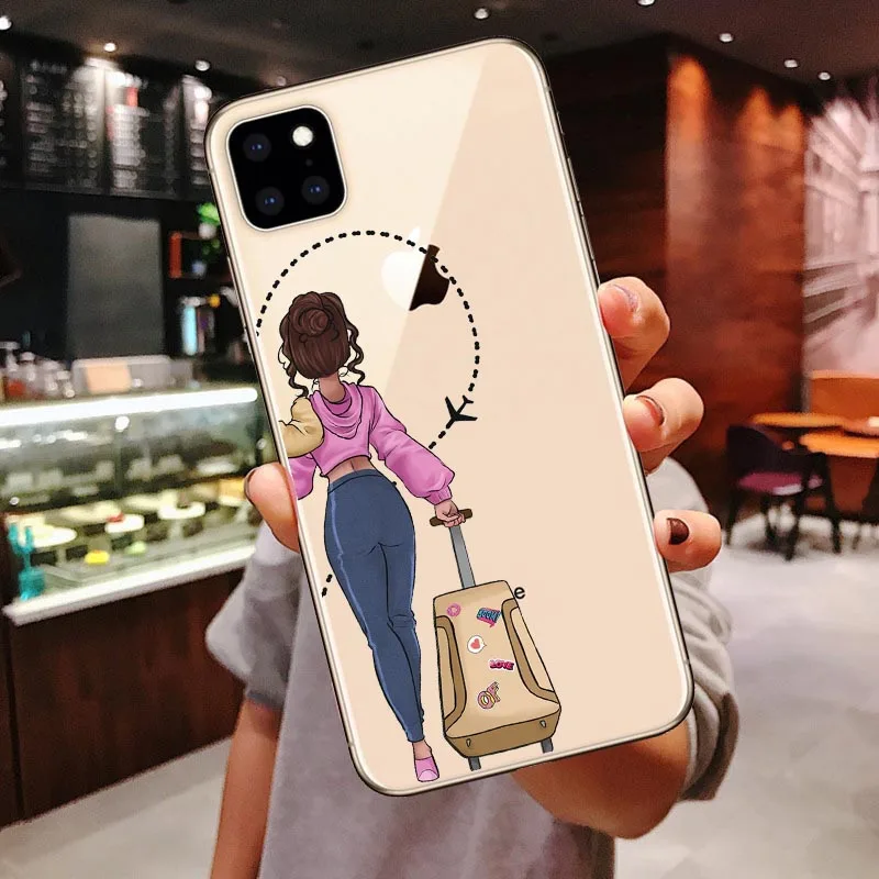 TPU Силиконовые чехлы для телефонов для девочек Bff Best Friends Forever для iPhone 11 Pro Max Xs 6 6S 7 8 Plus X XR XS MAX 5S SE 5 задняя крышка чехол - Цвет: TPU