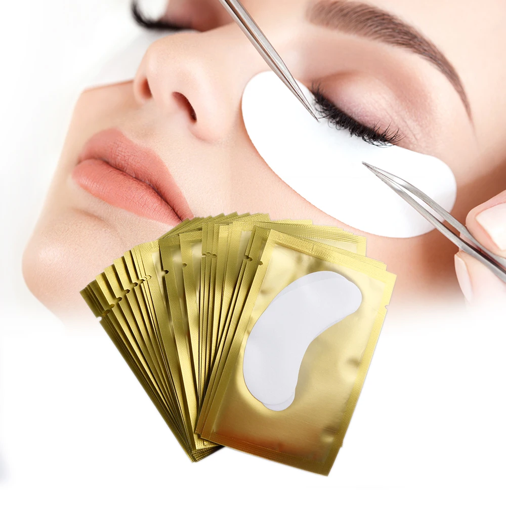 

200 Pairs Eyelash Extension Paper Patch Lint Free Eye Tips Sticker Wraps Eyelashes Make Up Tools Under Eye Pillow Pads Wholesale