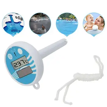 

New LCD Display Waterproof Floating Digital Thermometer Wireless Swimming Pool Equipment Temperature Measurement Small Aquarium