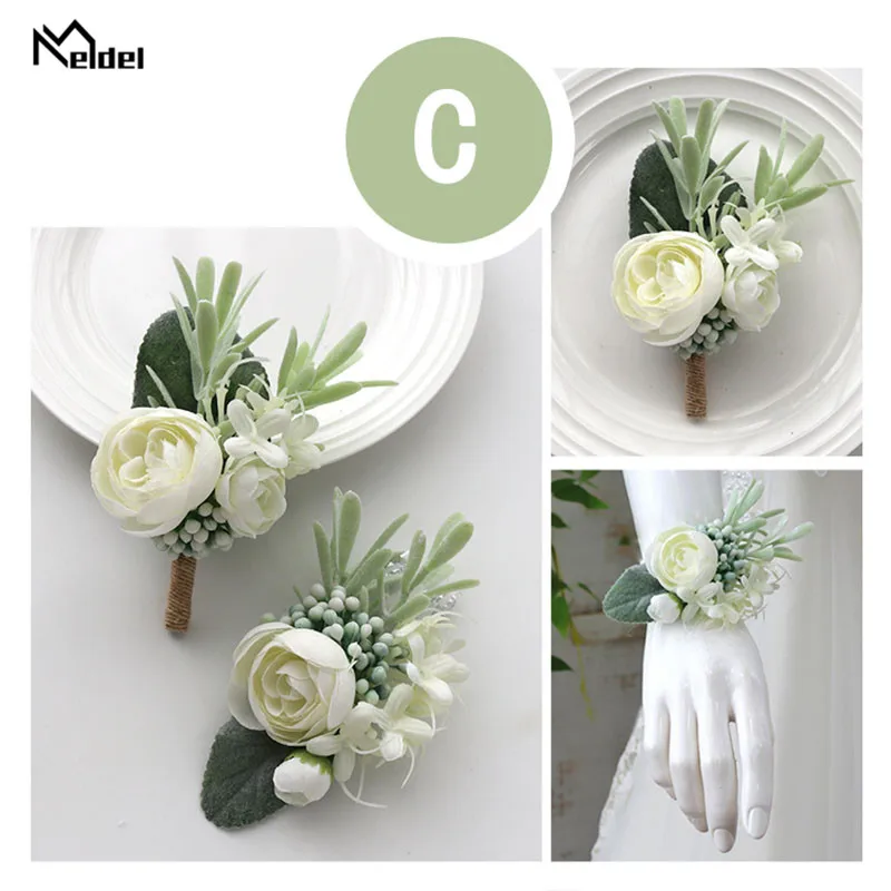 wedding accessories wrist corsage bracelet  boutonniere  (5)