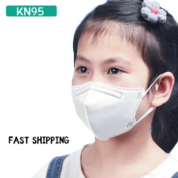 

FFP2 KN95 Children's Masks 95% Filtration masque Mask Breathable Mascarillas Protective Face Mask 3-15 Years Kids maske