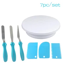 7 шт./компл. инструмент для декорирования тортов набор вертушки DIY пирог торт производства Шпатель скребок для выпечки кекса инструменты CT2253