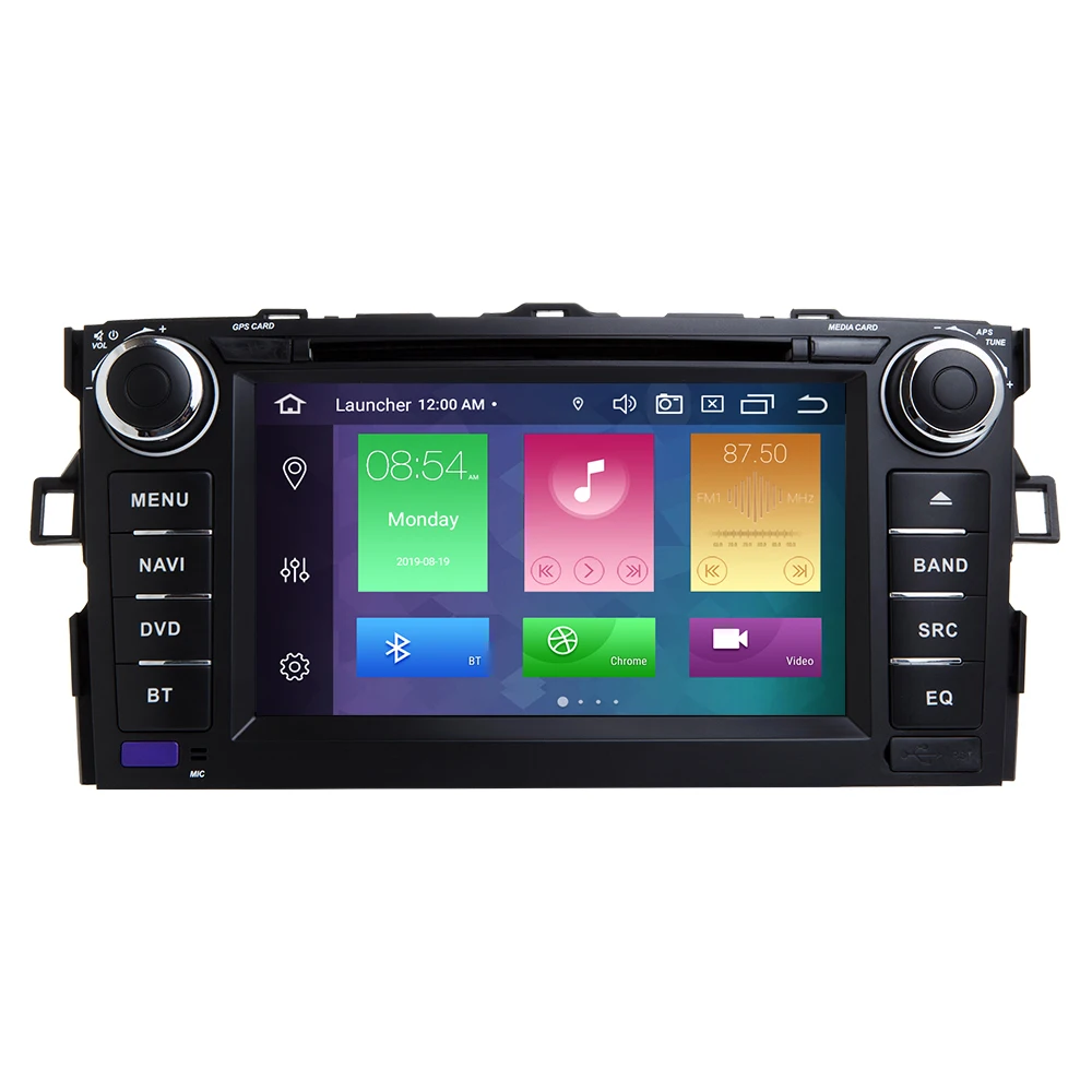 DSP ips 2 Din Android 9,0 автомобильный dvd-плеер для TOYOTA AURIS Altis COROLLA 2012 2013 радио gps навигационная система Мультимедиа 4G 64G