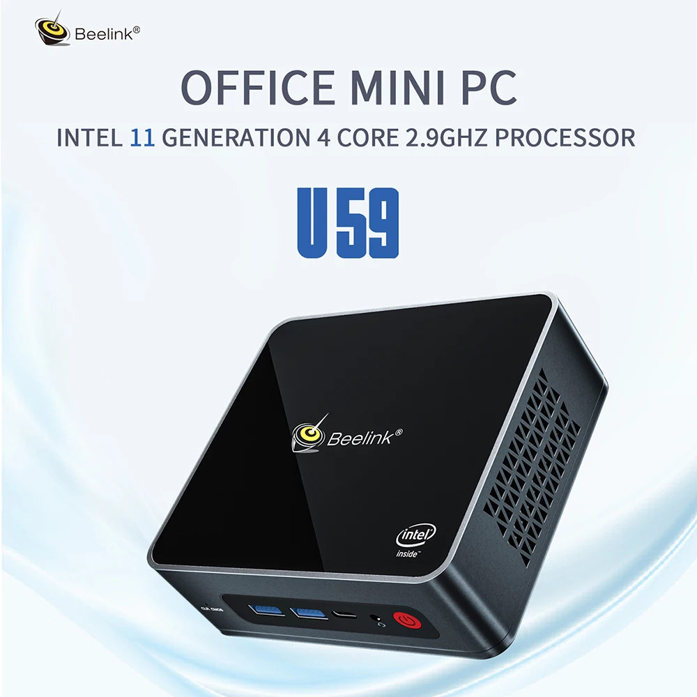 Мини-ПК Beelink U59 Windows 10 Pro Intel Jasper Lake N5095 16 Гб DDR4 512 двойной экран 4K мини-компьютер