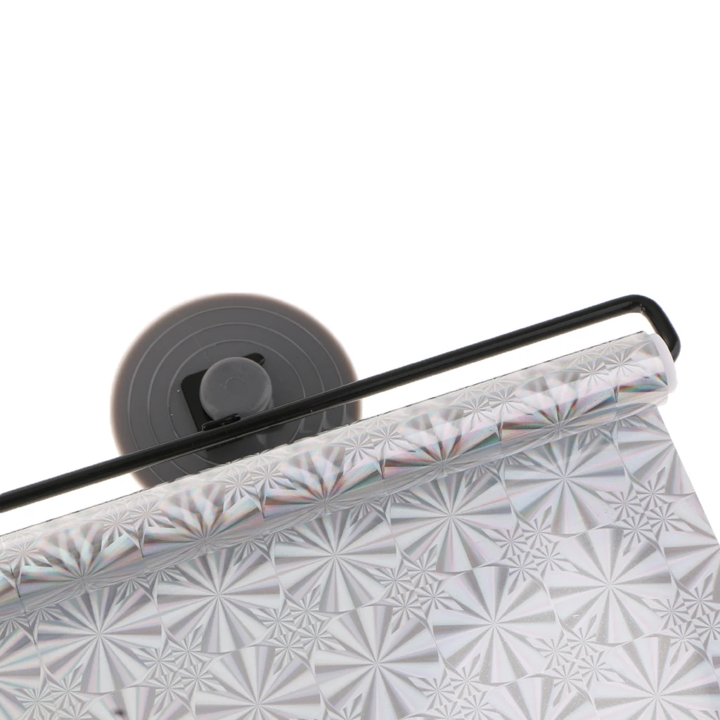 Universal Car Window Shade Roller Retractable Sun Shade Silver 40x60cm