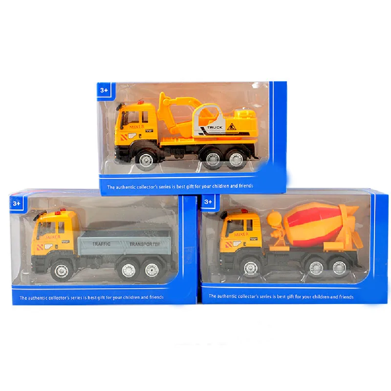 

Children Alloy Engineering Vehicle Model Freight Truck Excavator Mixer Truck Toy Educational Car Model