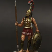 Индивидуальные 4 век Спарта держать копье фигурки солдат воин оловянный Металл древняя греческая солдатская модель украшения подарок на праздник