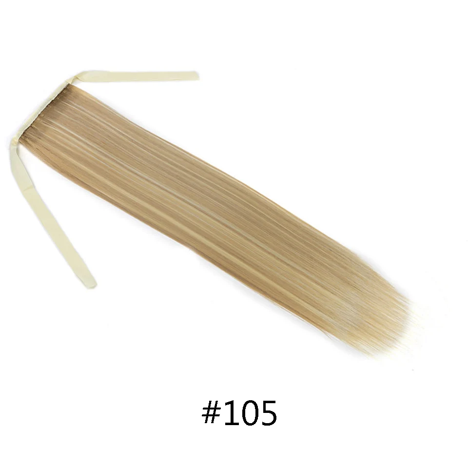 Длинные прямые волосы MANWEI для наращивания на заколках с завязками, шиньоны для женщин, накладные волосы из высокотемпературного волокна