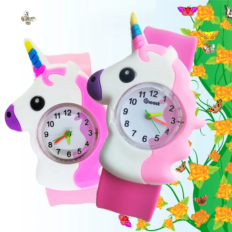 Mother-sends-a-gift-for-the-children-girl-butterfly-watch-children-boy-students-clock-child-watches