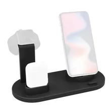 3 в 1 зарядная док-станция держатель для Apple Watch iPhone 11 Pro XS XR 7 8 Plus Airpods док-станция Беспроводное зарядное устройство Подставка станция крепления база
