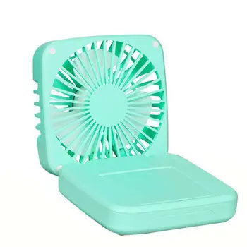 

Multifunctional Folding Fan Desktop Office Car Mini Mobile Power Makeup Mirror Mobile Phone Bracket Mobile Phone Radiator
