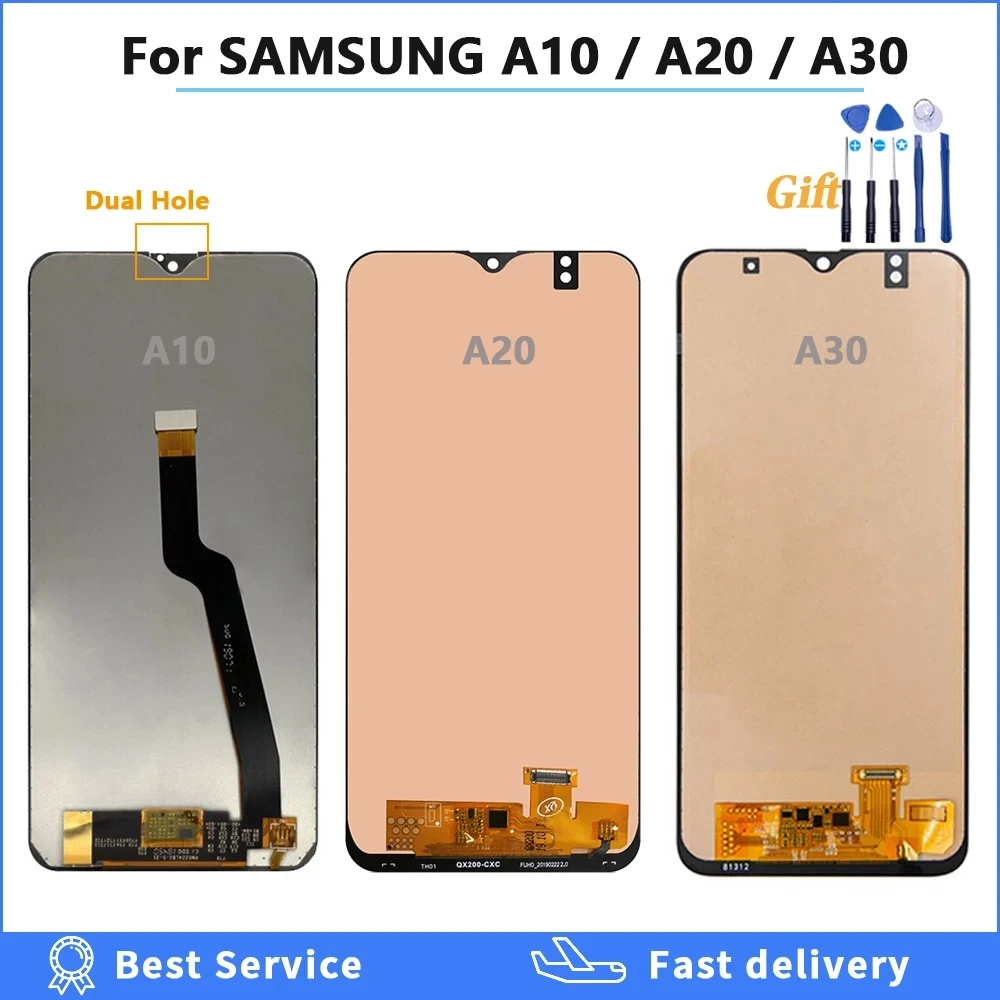 ЖК-дисплей для SAMSUNG GALAXY A10 A105 A105F A20 A205 A30 A305 сенсорный экран дигитайзер в сборе
