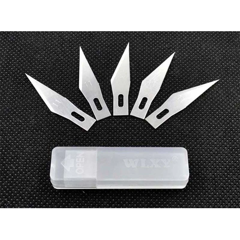(5pcs/ Pack) Stainless Steel Replaceable Blades For Artwork Carving