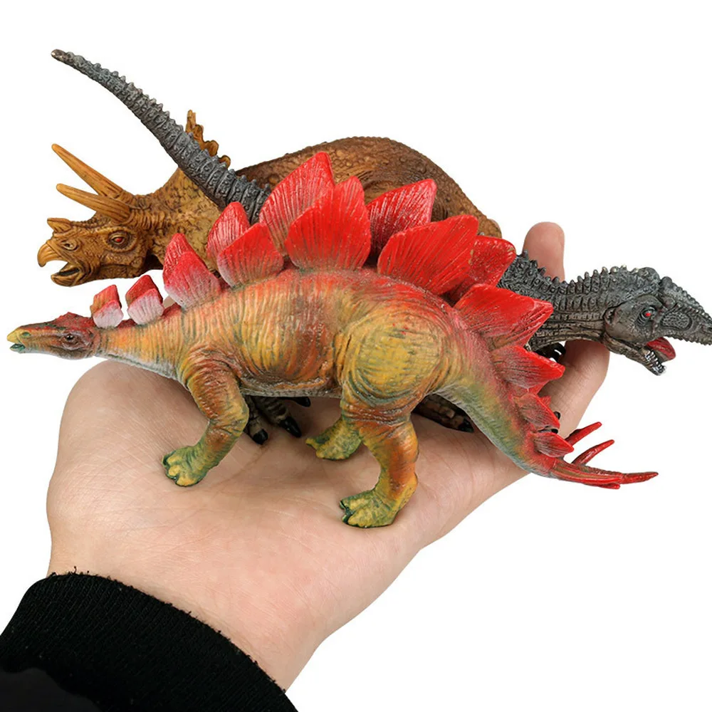 12 стилей 15-18 см Имитация твердой модели динозавра набор динозавров игрушки тираннозавр Птерозавр трицерозавр S0643