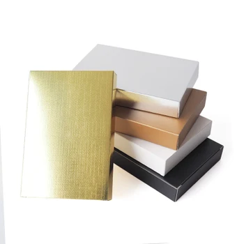 

Hot Sale Gold/Silver Gift Photo Packaging Boxes For Cosmetics mask/Candle Retail Favor Carton Rectangular White Cardboard Box
