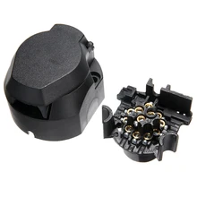 Для Автомобили, фургоны жилых автомобильных прицепах 1 шт., автомобильный бочонок 13 контактный разъем Женский трейлер фаркоп разъем подключения Пластик с Водонепроницаемый крышка Treyeus