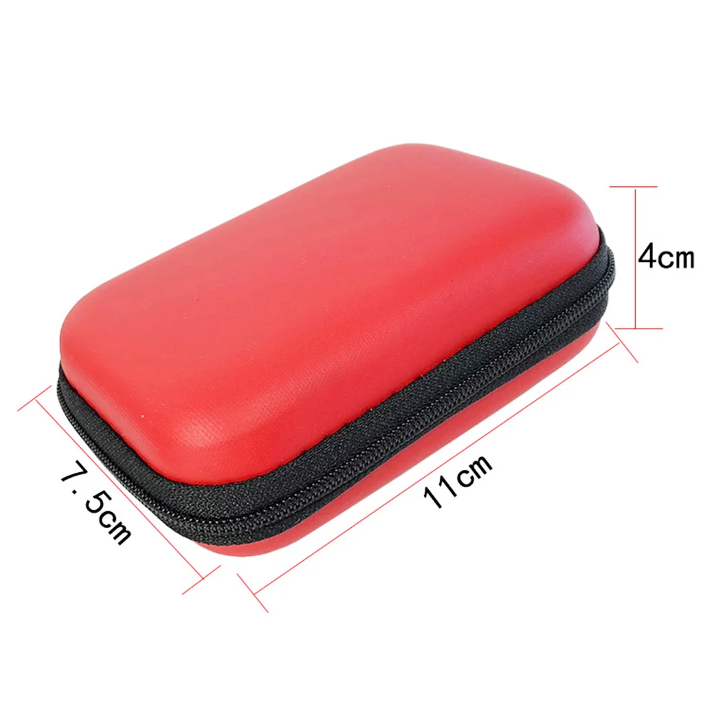 1pcs EVA Mini Portable Earphone bag Coin Purse Headphone USB Cable Case Storage Box Wallet Carrying Pouch Bag Earphone Accessory
