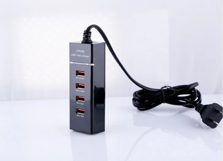 Универсальный ЕС США штекер 4 USB порт быстрое зарядное устройство USB розетка Путешествия стены Мощность Быстрая Зарядка адаптер для IPhone samsung Xiaomi