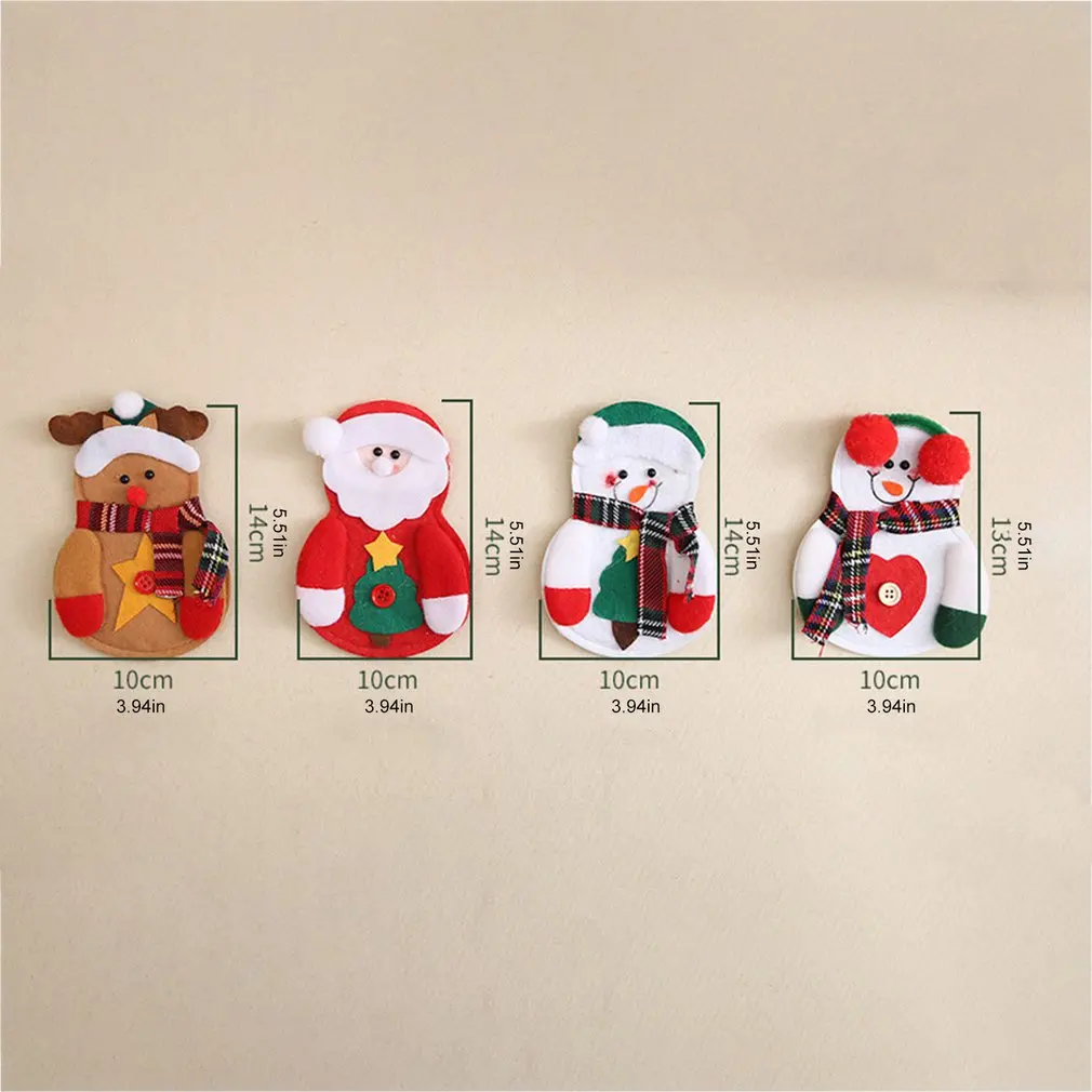 8PCS Christmas Decorations Christmas Table Decoration Christmas Cutlery Set Santa Cutlery Set Home Decoration