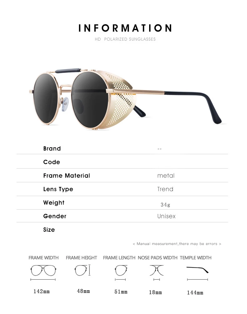 2022 nuovi occhiali da sole rotondi Steampunk uomo donna moda occhiali in  metallo Design del marchio occhiali da sole Vintage Gafas UV400 di alta  qualità|Men's Sunglasses| - AliExpress