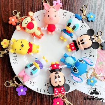 

Disney Hot Sale Mickey Minnie Keychains Cute Cartoon Baby Boy Girl Women Lovely Bag Key Chains Monster Keyrings Accessories