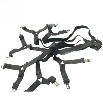 

Fixing Gripper Buckles Bed Sheet Clip Holder Elastic Band Adjustable 6 Sides Blankets Sofa Accessory Household Mattress