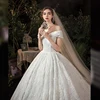 Wedding Dress 2022 Vestido De Noiva Elegant Boat Neck Wedding Gown With Train Princess Luxury Lace Robe De Mariee ► Photo 3/5
