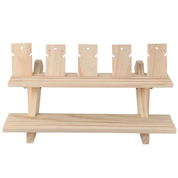 

Jewelry Display Tray Pendant Earrings Rings Display Blocks Solid Wood Jewelry Display Holder