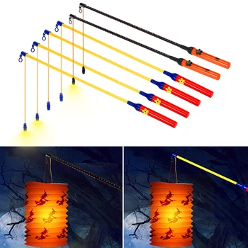 

New 4pcs 40cm+2pcs 50cm LED Electronic Lantern Stick Anti-rust Energy Saver LED Lantern Stick Kids Gift for Halloween Decoration