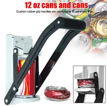 Пивная Жестяная Банка дробилка 12 унций открывалка для бутылок настенный инструмент для переработки с ручкой PAK55