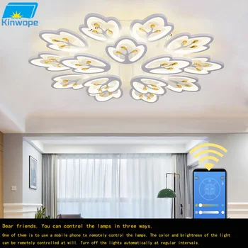 

New LED simple modern ceiling lamp living room lamp bedroom lamp Butterfly personality creative round restaurant household lamp