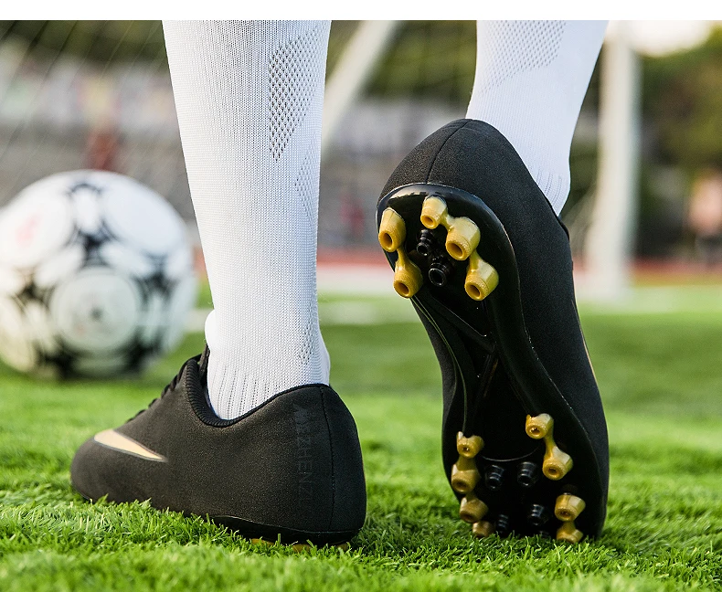 OUKEDI профессиональная обувь для футбола мужские недорогой футбольный Сапоги Дети chuteira futebol zapatos de futbol длинные шипы европейские размеры 35-44