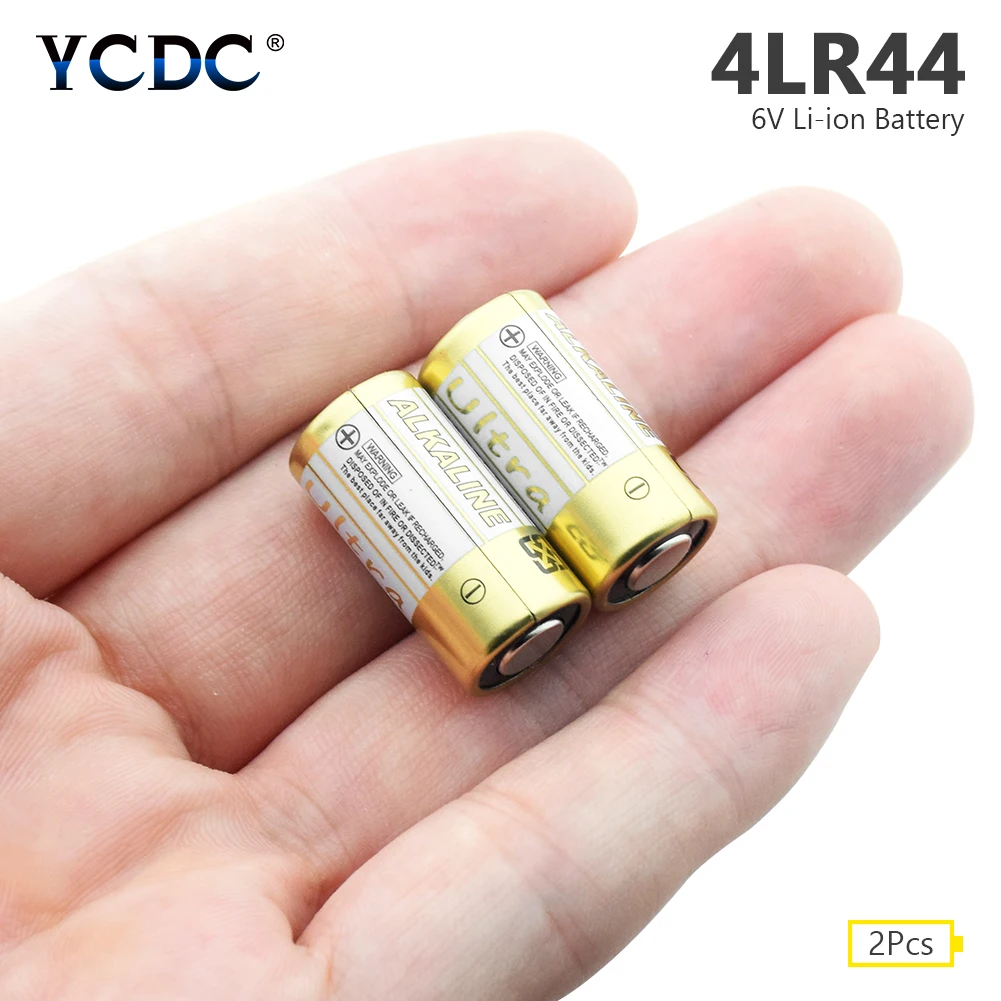 YCDC 2 шт. 4LR44 6V 150 мА/ч, сухой щелочной Батарея для дрессировки собак воротники A544 4034PX PX28A 4G13 PX28L 476A K28A L544