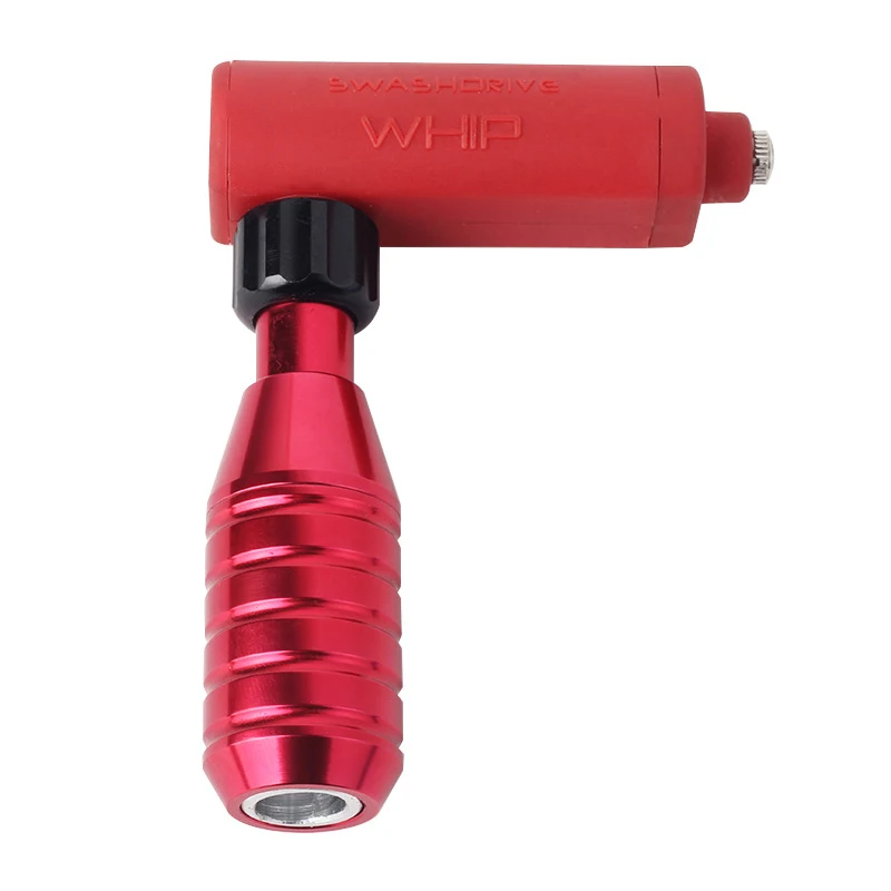 Rca Интерфейс вращающийся тату-машина без скрипучих алюминиевых ручек постоянный макияж, боди-арт инструменты для рисования - Цвет: Red