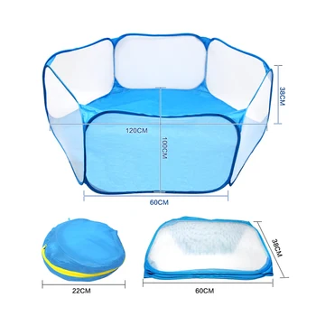

Small Animals Breathable Folding Fence Portable Small Pet Cage Tent Playpen For Hamster Hedgehog Puppy Cat Rabbit Guinea Pig