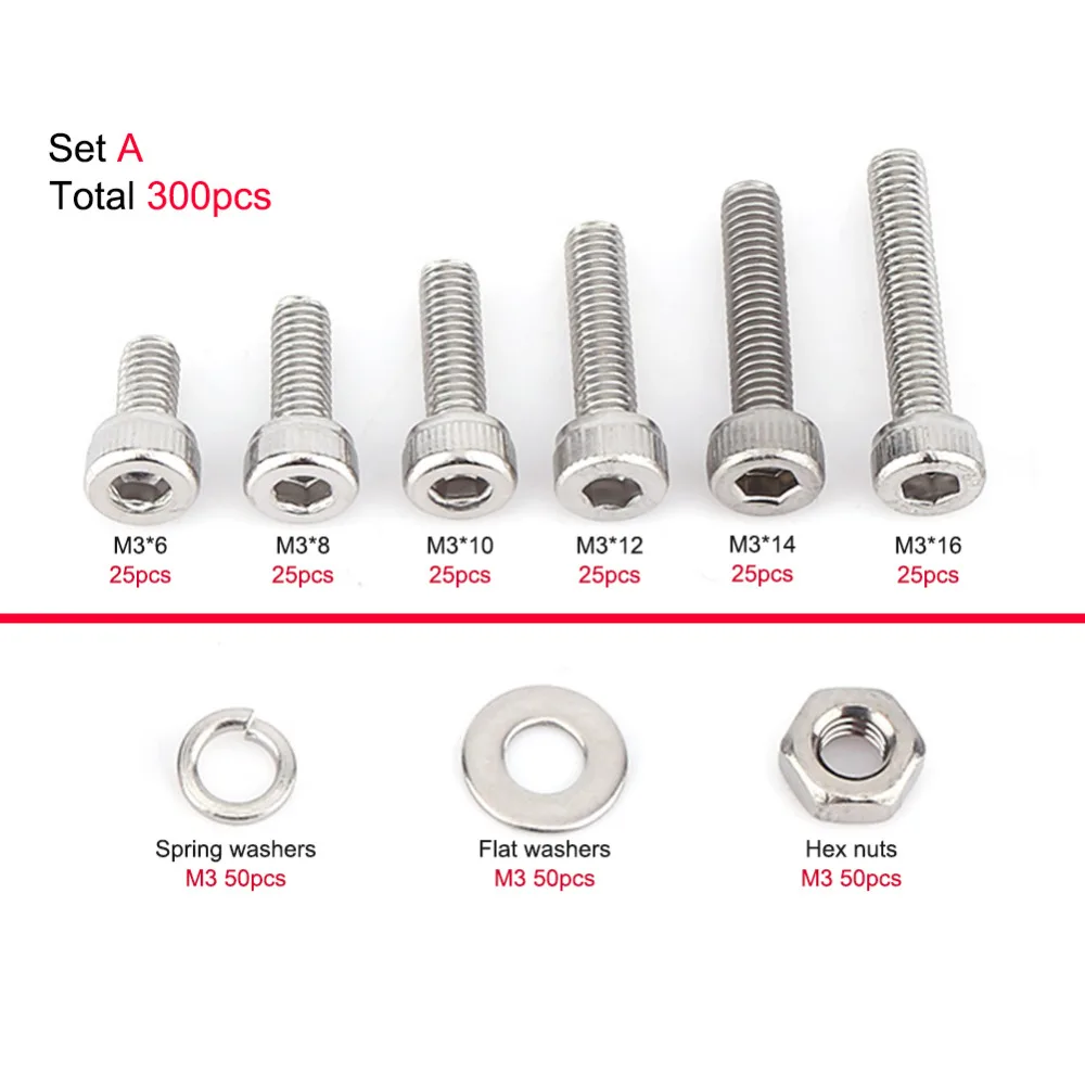 50pcs Metric M5x50mm Stainless Steel Button Head Hex Socket Cap Screw Allen Bolt