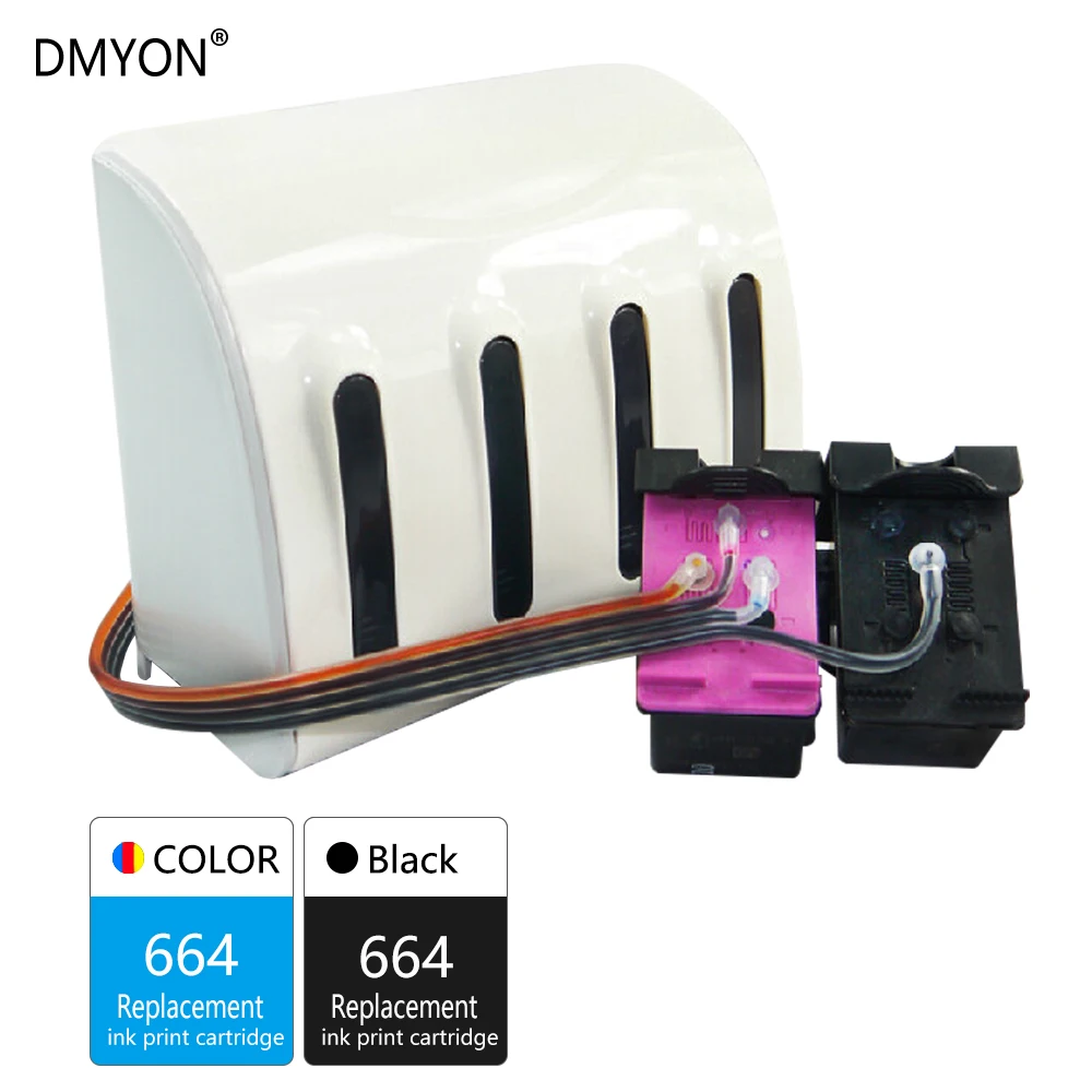 DMYON 664 СНПЧ замена чернил для HP DeskJet 1115 2135 2138 3635 1118 3636 3638 4536 4676 4678 | Компьютеры и офис