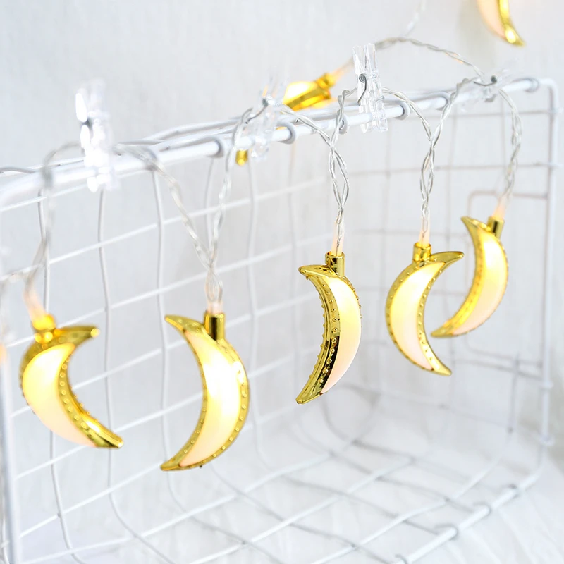 

Liviorap Moon EID Mubarak Ramadan Decoration Lights Ramadan and EID Decor Lights String Home Festival Party Festival Favor