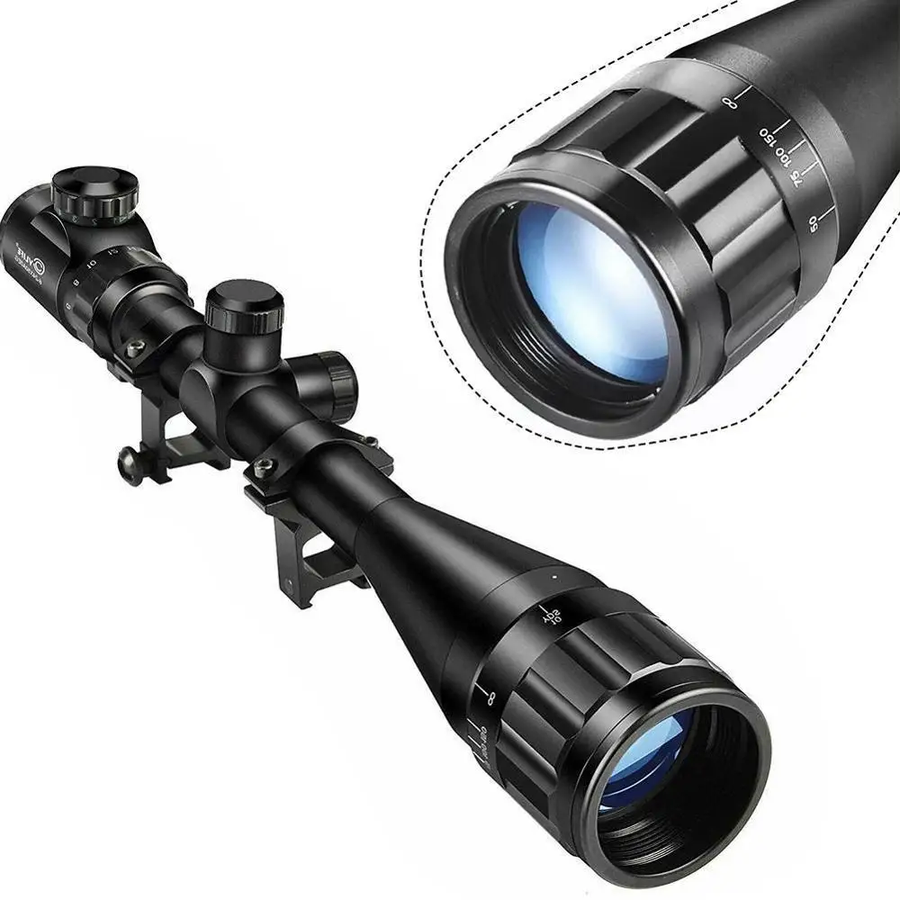 Снайпер 6-24x50 Aoe Riflescope Jacht Hoge Kwaliteit Produto Rood Groen Richtkruis снайперская винтовка Red Dot Sight