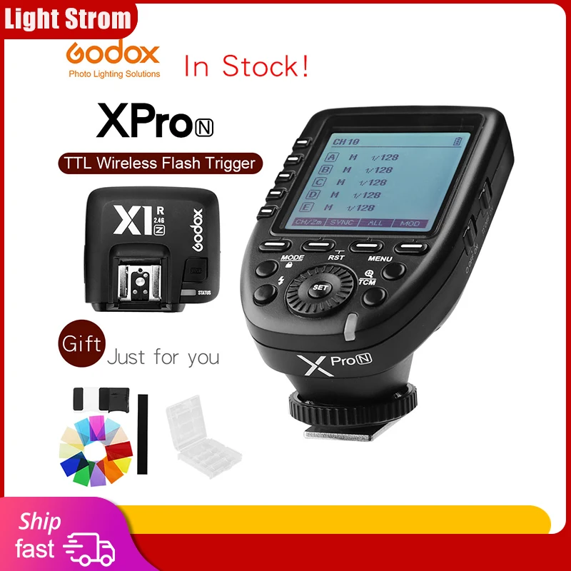 Беспроводной пульт дистанционного управления Godox Xpro-N i-TTL II 2 4G X с приемником X1R-N