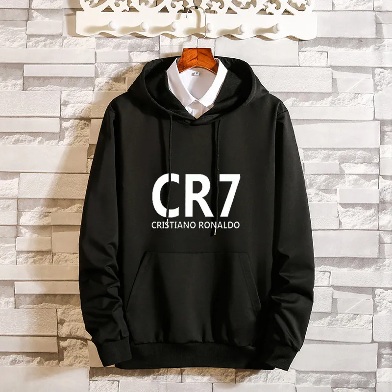 19春ブランドトレーナーcr7男性パーカー原宿固体パーカーヒップホップストリートプルオーバー男性カジュアルトラックスーツmasculino パーカー スウェット Aliexpress
