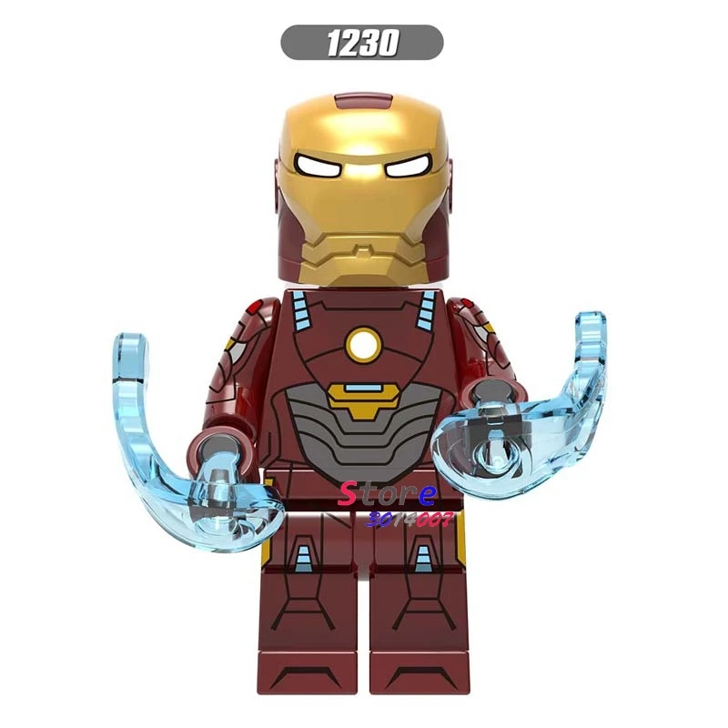50 шт. Мстители Endgame Железный человек IronMan MK85 MK50 MK30 Mk16 Mk18 Mark 21 Mark 28 военная машина перец строительный блок для детей - Цвет: XH1230