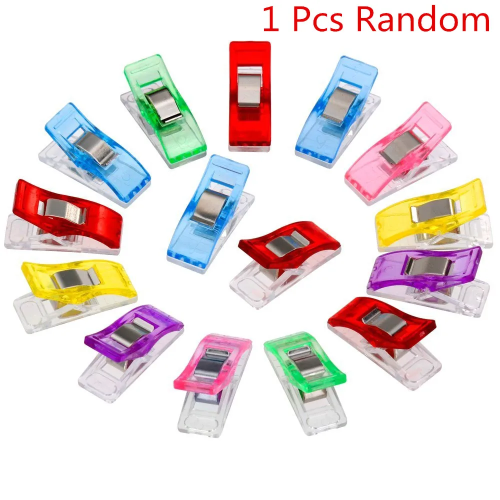 1 Pcs Random 1/5/10 pcsTape смещения чайник DIY фут чехол принадлежности Пластик зажим окантовка шитье инструменты Швейные аксессуары ткань Клевер Mar - Цвет: 1 Pcs Random