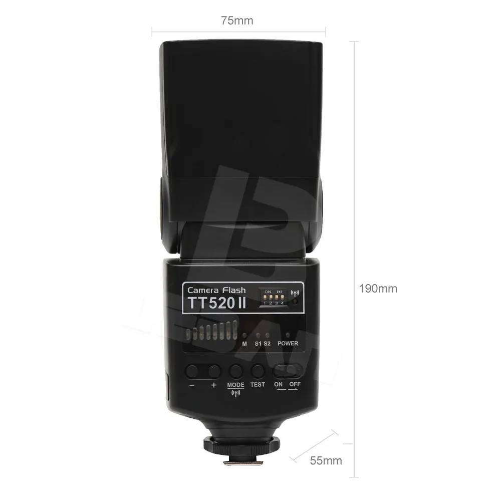 Godox Thinklite камера вспышка TT520II со встроенным 433 МГц беспроводным сигналом для Canon Nikon Pentax Olympus DSLR camera s