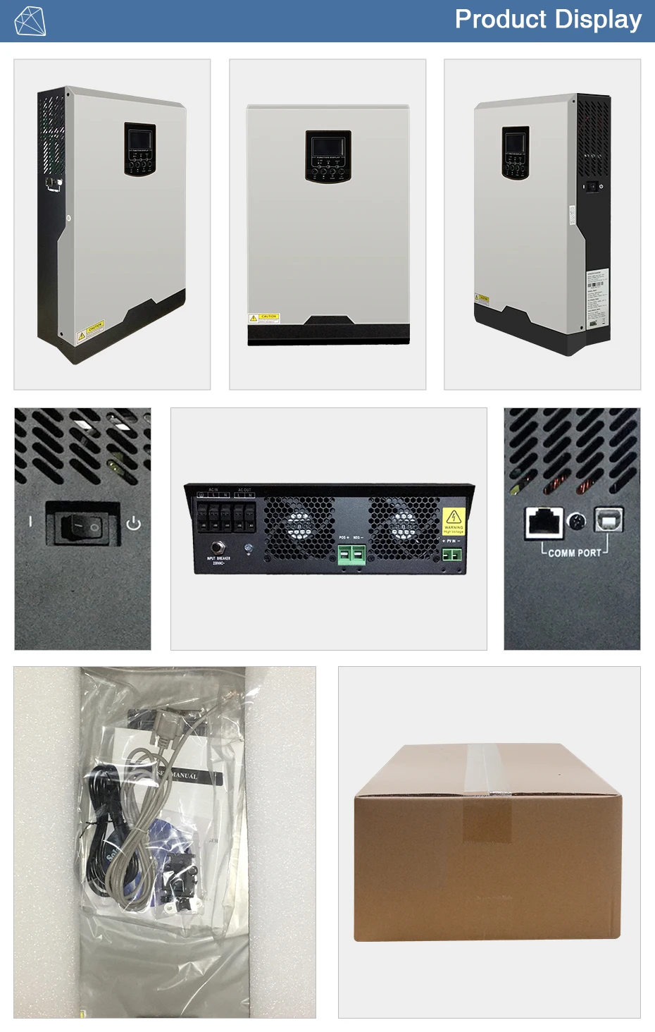 Источник питания Easun 500Vdc солнечный инвертор 3200W 24V 220V 80A MPPT 4000W PV Чистая синусоида Инвертор 3 kva 50Hz решетки инвертор зарядное устройство
