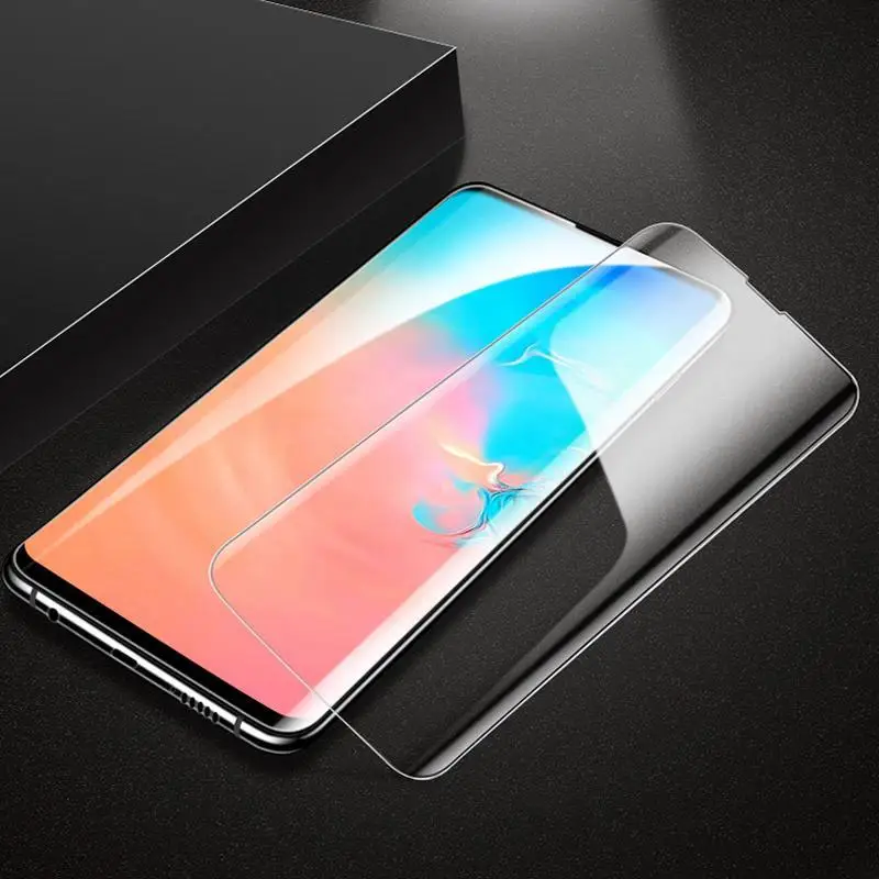 9D изогнутое ультрафиолет закаленное стекло для samsung Galaxy Note 10 Pro S10 S8 S9 Plus S10E S7 edge Note 8 9 Защитная пленка для экрана