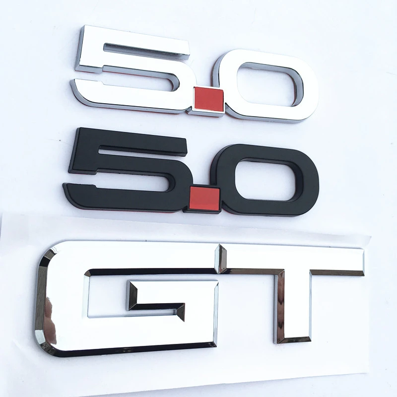 Автомобильный Стайлинг хит 5 0 GT эмблема хромированная задняя часть автомобиля